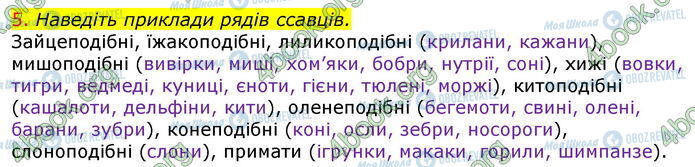 ГДЗ Біологія 7 клас сторінка Стр.145 (5)